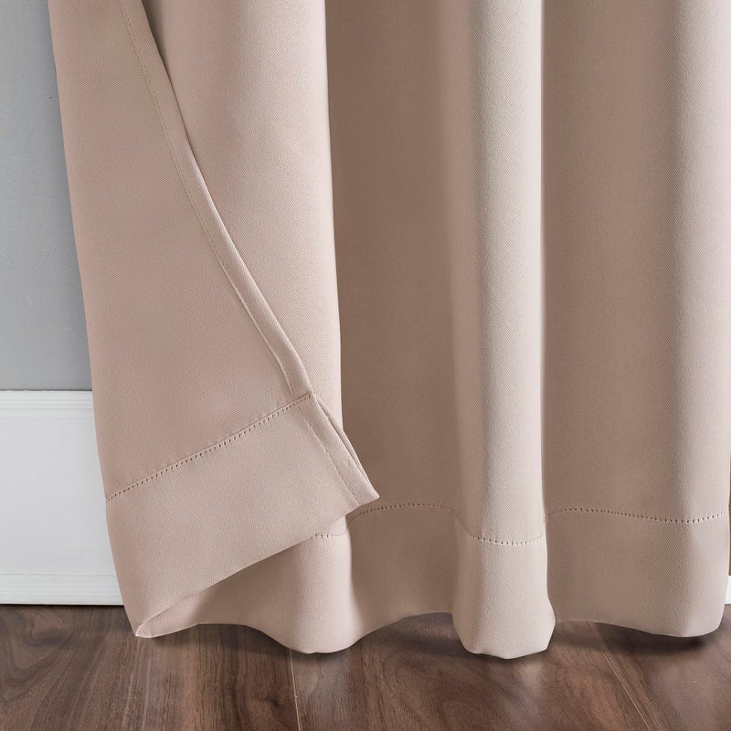 Sun Zero Easton Energy Saving Blackout Tab Top Curtain Panel, 40" x 84", Blush Pink - Image 4